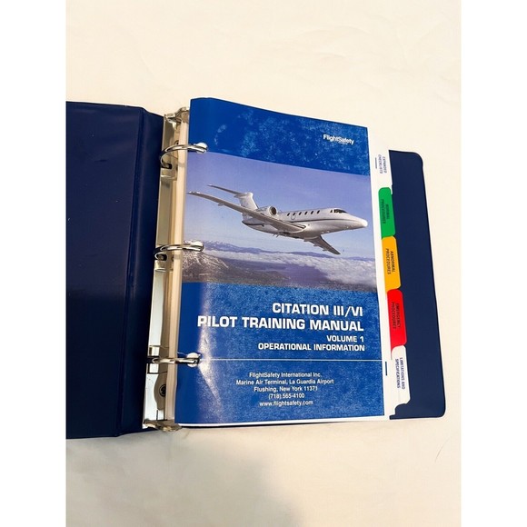 Citation III & Citation VI Pilot Training Manual, Vol. 1 Operational Information - Picture 4 of 5